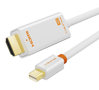 CABLETIME καλώδιο mini DisplayPort σε HDMI CT-AV588-03G, 1080p/60Hz, 1m, λευκό