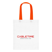 CABLETIME τσάντα CT-BAG, 33.5x38.5cm, λευκή CABLETIME τσάντα CT-BAG, 33.5x38.5cm, λευκή