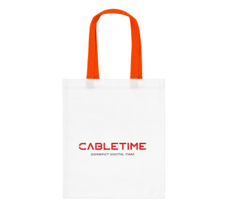 CABLETIME τσάντα CT-BAG, 33.5x38.5cm, λευκή CABLETIME τσάντα CT-BAG, 33.5x38.5cm, λευκή