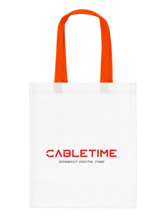 CABLETIME τσάντα CT-BAG, 33.5x38.5cm, λευκή
