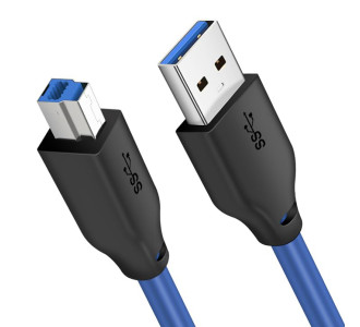 CABLETIME καλώδιο USB σε USB Type B CT-C160-U3-AMBM, 5Gbps, 1m, μπλε CABLETIME καλώδιο USB σε USB Type B CT-C160-U3-AMBM, 5Gbps, 1m, μπλε