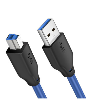 CABLETIME καλώδιο USB σε USB Type B CT-C160-U3-AMBM, 5Gbps, 2m, μπλε