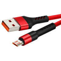 CABLETIME καλώδιο micro USB σε USB CT-C165-P05, 2.4A, 480Mbps, 1m, κόκκινο CABLETIME καλώδιο micro USB σε USB CT-C165-P05, 2.4A, 480Mbps, 1m, κόκκινο