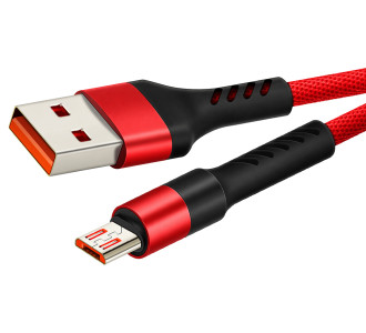 CABLETIME καλώδιο micro USB σε USB CT-C165-P05, 2.4A, 480Mbps, 1m, κόκκινο