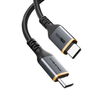 CABLETIME καλώδιο USB-C CT-CM100, 100W PD, 1m, μαύρο CABLETIME καλώδιο USB-C CT-CM100, 100W PD, 1m, μαύρο