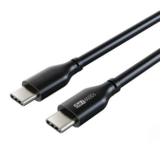 CABLETIME καλώδιο USB-C CT-CM100, 100W PD, E-MARK, 2m, μαύρο