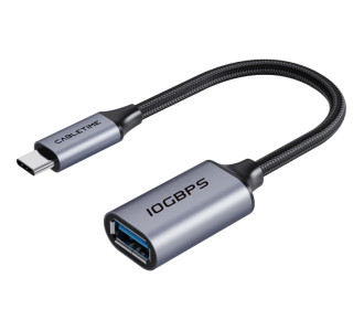 CABLETIME αντάπτορας USB-C σε USB CT-CMAF10-AGL, 10Gbps, γκρι