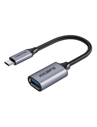 CABLETIME αντάπτορας USB-C σε USB CT-CMAF10-AGL, 10Gbps, γκρι
