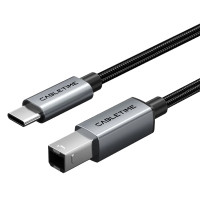 CABLETIME καλώδιο USB-C σε USB Type B CT-CMBM1, 480Mbps, 1m, μαύρο CABLETIME καλώδιο USB-C σε USB Type B CT-CMBM1, 480Mbps, 1m, μαύρο