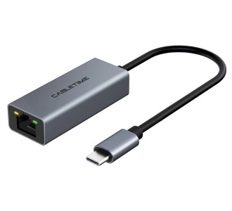 CABLETIME αντάπτορας δικτύου CT-CML100-AG, USB-C, 100Mbps Ethernet, γκρι