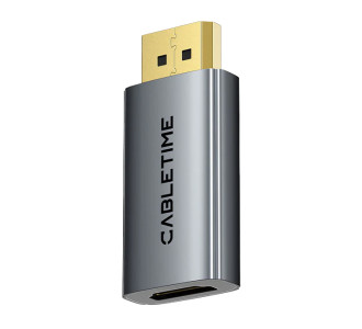CABLETIME αντάπτορας DisplayPort σε HDMI CT-DMHF4K-AG3, 4K/30Hz, γκρι