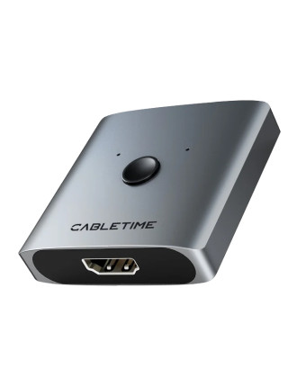 CABLETIME HDMI switch CT-HS4K-2G, 2 σε 1, 4K/60Hz, bidirectional, γκρι CABLETIME HDMI switch CT-HS4K-2G, 2 σε 1, 4K/60Hz, bidirectional, γκρι