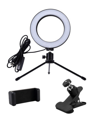 CABLETIME φωτιστικό δαχτυλίδι LED CT-LRL6-PB με μίνι τρίποδα & σφιγκτήρα, βάση smartphone, Φ16cm CABLETIME φωτιστικό δαχτυλίδι LED CT-LRL6-PB με μίνι τρίποδα & σφιγκτήρα, βάση smartphone, Φ16cm