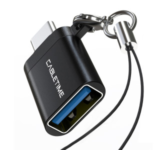 CABLETIME αντάπτορας USB-C σε USB CT-CMAF, 5Gbps, 10.5W, μαύρος