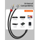 CABLETIME καλώδιο ήχου 2x RCA σε 2x RCA CT-RCA, 5m, μαύρο