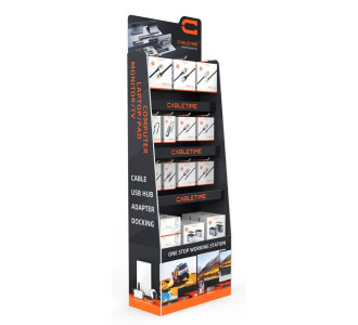 CABLETIME stand προβολής CT-STAND-BIG με γάντζους, 54.6 x 25 x 156.7cm CABLETIME stand προβολής CT-STAND-BIG με γάντζους, 54.6 x 25 x 156.7cm