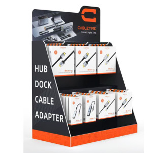 CABLETIME stand προβολής CT-STAND-SMALL με γάντζους, 36.5 x 20 x 54.6cm CABLETIME stand προβολής CT-STAND-SMALL με γάντζους, 36.5 x 20 x 54.6cm