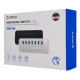 ORICO USB hub CT2U3-7AB με διακόπτες, 7x θυρών, USB 3.0, 5Gbps, USB σύνδεση, μαύρο
