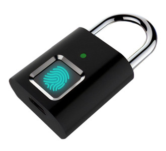 Λουκέτο ασφαλείας με fingerprint CTL-0021, 50mm, μεταλλικό, μαύρο