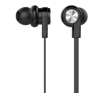 CELEBRAT earphones με μικρόφωνο D9, 3.5mm σύνδεση, Φ10mm, 1.2m, μαύρα