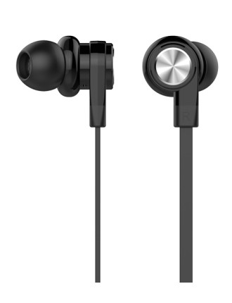 CELEBRAT earphones με μικρόφωνο D9, 3.5mm σύνδεση, Φ10mm, 1.2m, μαύρα