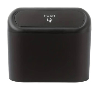 Κάδος απορριμάτων αυτοκινήτου DA211, 13.5x15.5x8cm, μαύρος