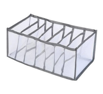 Θήκη οργάνωσης ρούχων DA282 με 7 θέσεις, 35x24x20cm, γκρι