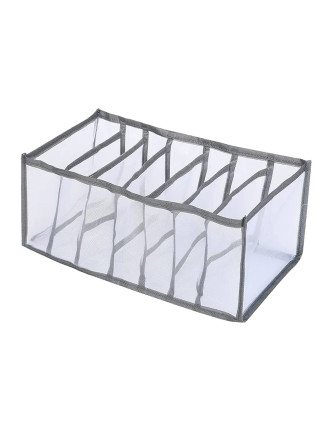 Θήκη οργάνωσης ρούχων DA282 με 7 θέσεις, 35x24x20cm, γκρι Θήκη οργάνωσης ρούχων DA282 με 7 θέσεις, 35x24x20cm, γκρι