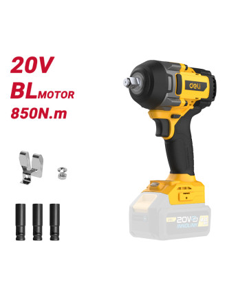DELI κρουστικό μπουλονόκλειδο μπαταρίας DC234Z, Brushless, 20V, 850N.m, 1/2" DELI κρουστικό μπουλονόκλειδο μπαταρίας DC234Z, Brushless, 20V, 850N.m, 1/2"