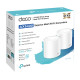 TP-LINK Home Mesh Wi-Fi System Deco X60, 5400Mbps AX5400, Ver. 3.2, 2τμχ