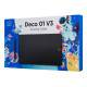 XP-PEN ταμπλέτα σχεδίασης με γραφίδα Deco 01 V3, 254x158.7mm, μαύρο