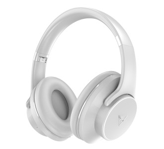 DOQAUS headphones DESIGN 1, ασύρματα & ενσύρματα, Φ40mm, 600mAh, γκρι