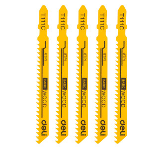 DELI σετ λάμες σέγας DH-QJT008-E1 για ξύλο, T111C, 5τμχ DELI σετ λάμες σέγας DH-QJT008-E1 για ξύλο, T111C, 5τμχ