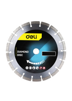 DELI δίσκος κοπής διαμαντέ DH-SQP125-E1, δομικών υλικών, 125mm, 12250rpm