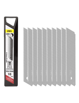 DELI ανταλλακτικές λεπίδες DL-DPJ09B για κοπίδι, 18mm, 10τμχ