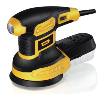 DELI έκκεντρο τριβείο DL-SG125-E3, 360W, Φ125mm, ρυθμιζόμενη ταχύτητα & συλλέκτη