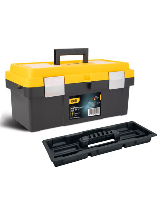 DELI εργαλειοθήκη DL-TC270, πλαστική, 40x21x19cm, μαύρη
