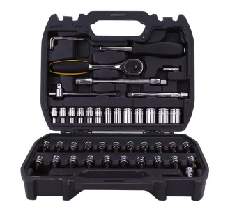 DELI σετ εργαλείων DL1046, με θήκη, 1/4", Cr-V, 46τμχ