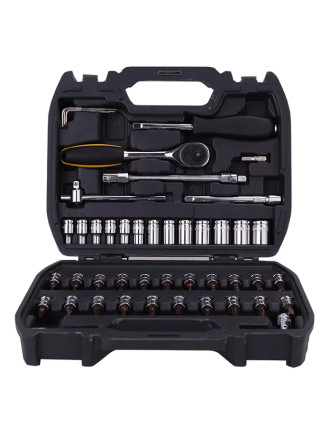 DELI σετ εργαλείων DL1046, με θήκη, 1/4", Cr-V, 46τμχ