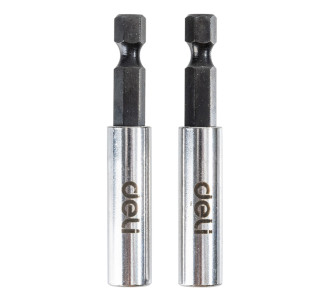 DELI σετ αντάπτορες μύτης κατσαβιδιού DL106002 για δραπανοκατσάβιδο, εξάγωνη υποδοχή, 60mm, 2τμχ