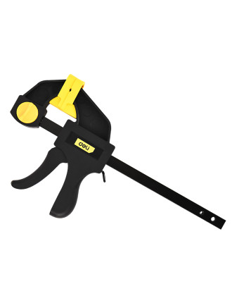 DELI σφιγκτήρας σκανδάλης DL110106 με μέγιστο άνοιγμα 150mm, μαύρος