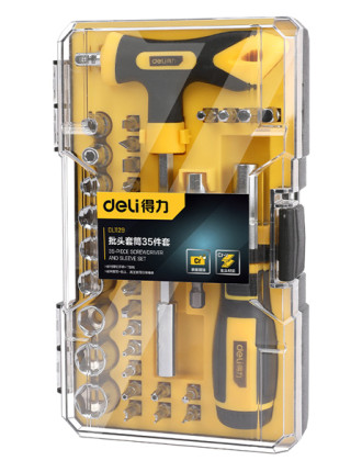 DELI σετ κατσαβίδια ακριβείας DL1129, 35τμχ