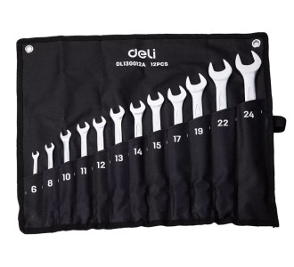 DELI σετ γερμανοπολύγωνα κλειδιά DL130012A, 6-24mm, 12τμχ