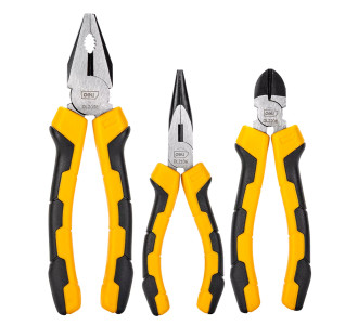 DELI σετ πένσες DL2008-3 με αντιολισθητικές λαβές, 20.5/17.5/17cm, 3τμχ