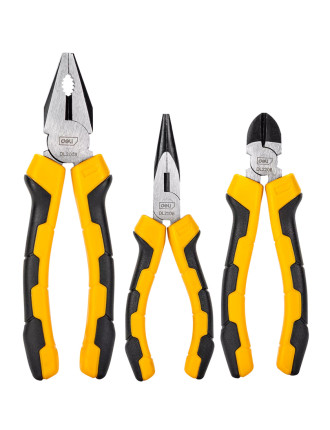 DELI σετ πένσες DL2008-3 με αντιολισθητικές λαβές, 20.5/17.5/17cm, 3τμχ