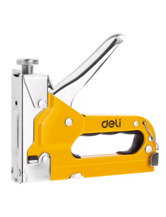 DELI καρφωτικό χειρός συνδετήρων DL238104 με 6000x συνδετήρες, 3 σε 1