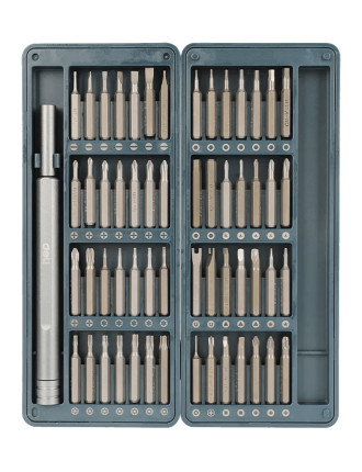 DELI σετ κατσαβίδι ακριβείας DL241057 με 56 μύτες, με θήκη, 57τμχ