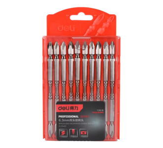 DELI μύτες κατσαβιδιού DL254110 για δράπανο, σταυρωτές, PH2x110mm, 10τμχ DELI μύτες κατσαβιδιού DL254110 για δράπανο, σταυρωτές, PH2x110mm, 10τμχ