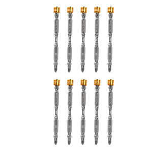 DELI σετ μύτες κατσαβιδιού DL255100 για δραπανοκατσάβιδο, διπλή κεφαλή, PH2x100mm, με μαγνητικό ring, 10τμχ DELI σετ μύτες κατσαβιδιού DL255100 για δραπανοκατσάβιδο, διπλή κεφαλή, PH2x100mm, με μαγνητικό ring, 10τμχ