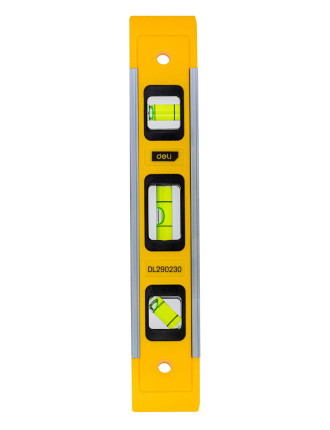 DELI αλφάδι DL290230 με 3 μάτια, πλαστικό, μαγνητικό, 23cm DELI αλφάδι DL290230 με 3 μάτια, πλαστικό, μαγνητικό, 23cm